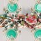 Trendables Plastic Plates for Party Fancy Plastic Dinner Plates For Guest 7.5 inch Dessert Plates & 10 Inch Thin Delicate Disposable Dinnerware Charger Plate Set